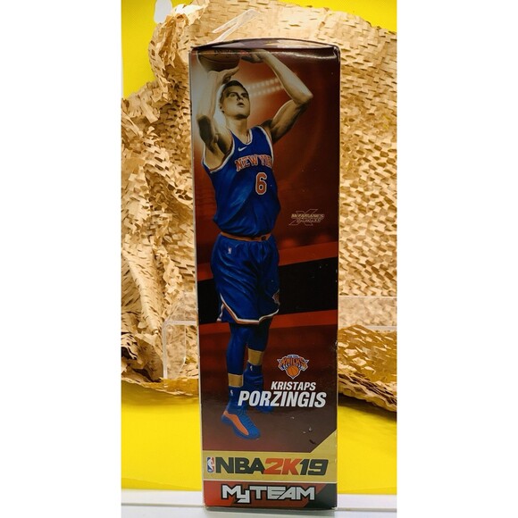 McFarlane NBA 2k19 ~ Kristaps Porzingis ~ My Team ~ Series 1 ~ Knicks ~ Celtics - Picture 4 of 4